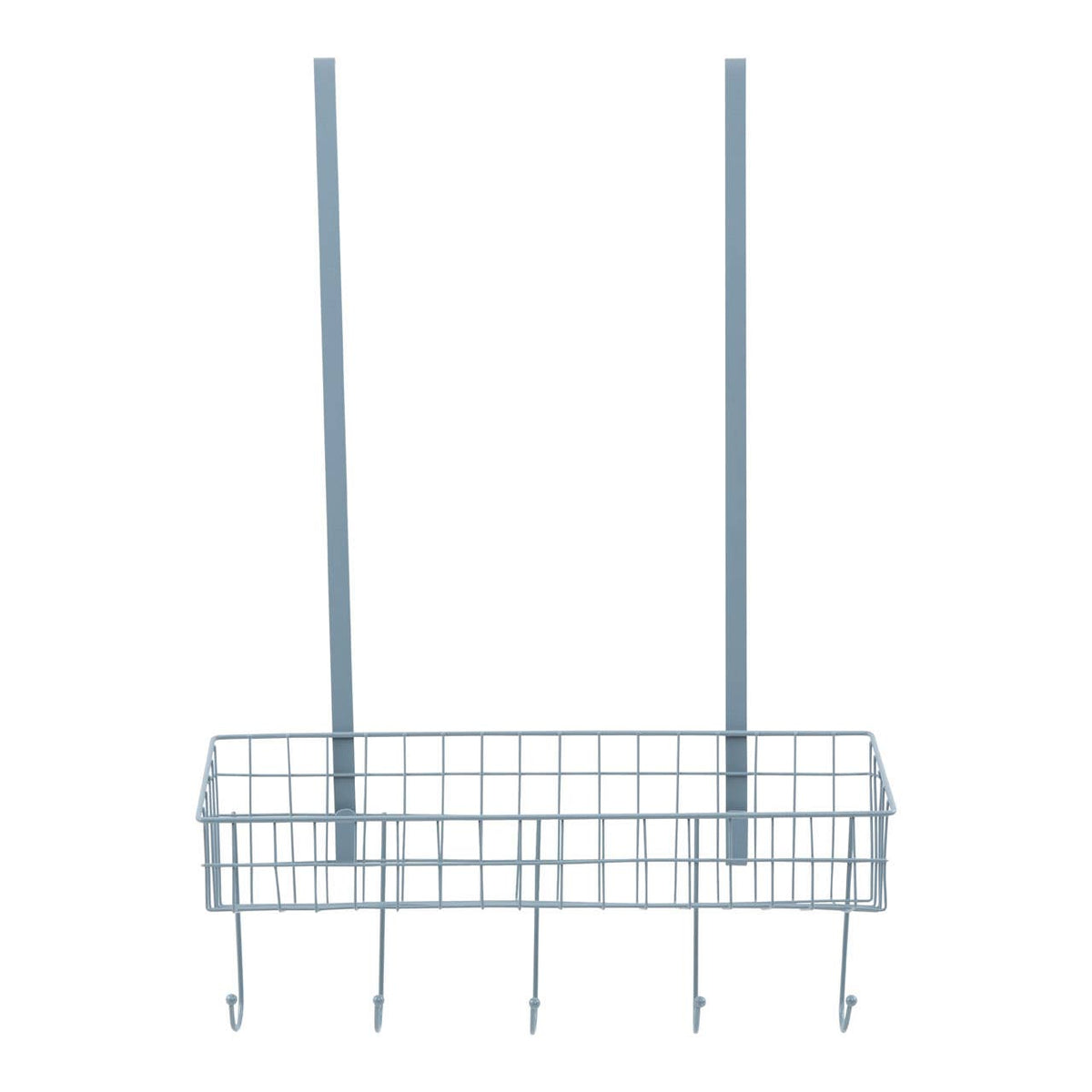 Over The Door Grey Finish Hanger Shelf