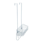 Over The Door Grey Finish Hanger Shelf