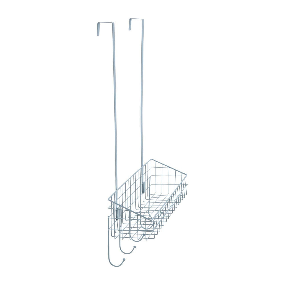 Over The Door Grey Finish Hanger Shelf