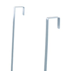 Over The Door Grey Finish Hanger Shelf