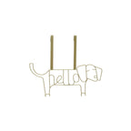 Kirby Gold Finish Sausage Dog Hanger