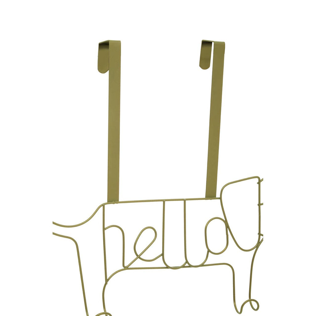 Kirby Gold Finish Sausage Dog Hanger