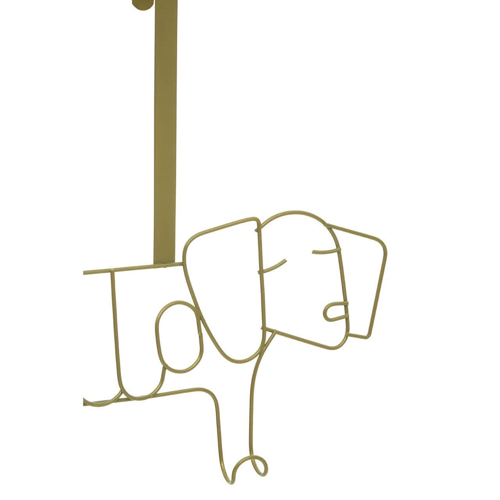 Kirby Gold Finish Sausage Dog Hanger