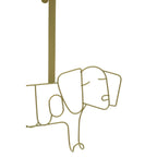 Kirby Gold Finish Sausage Dog Hanger