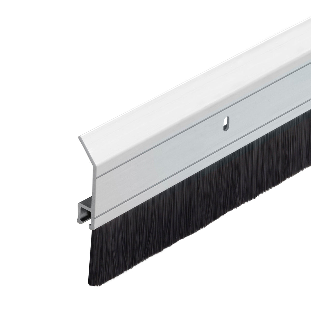 36 in. Silver Aluminum with Brush Screw-on Door Sweep