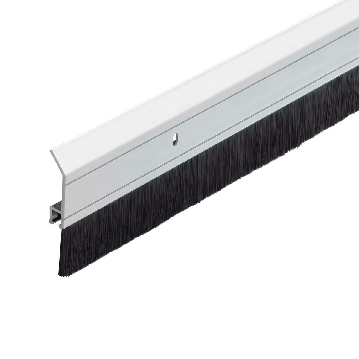 36 in. Silver Aluminum with Brush Screw-on Door Sweep