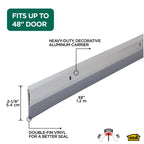 Aluminum and Vinyl Heavy-duty Screw-on Door Sweep