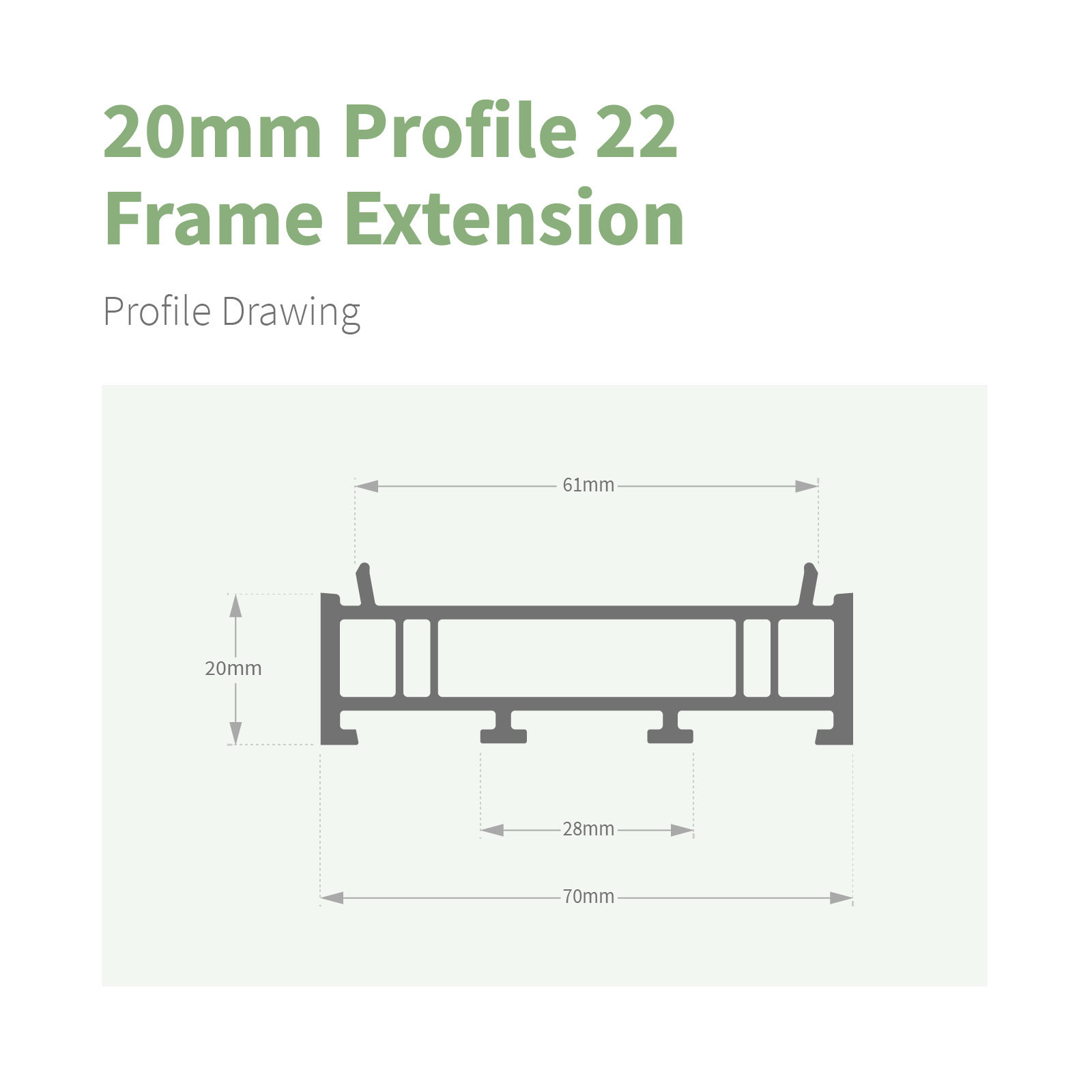 70mm Frame Extension Add-on
