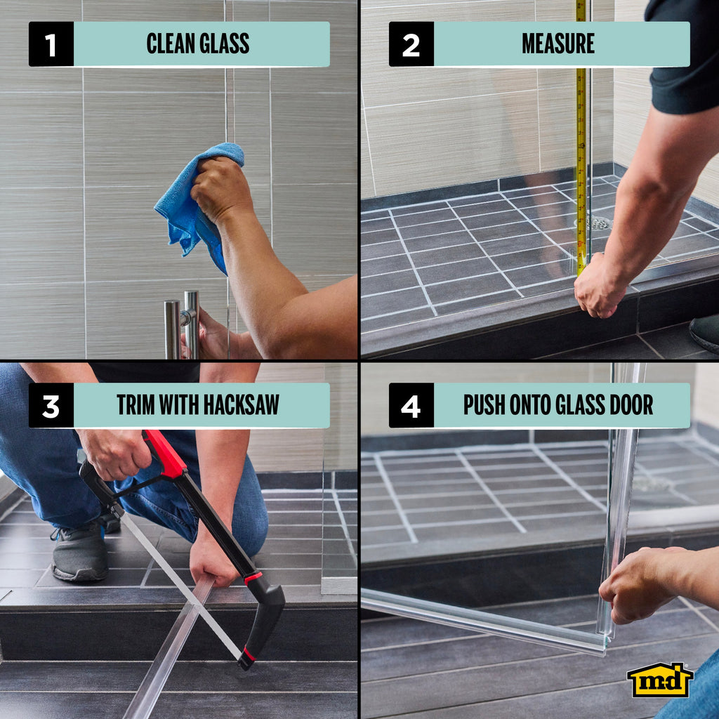 Rigid 180 Degree Shower Door Seal
