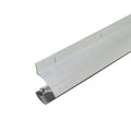 36 in. Silver Aluminum and Vinyl Drip Cap Screw-on Door Sweep