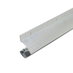 36 in. Silver Aluminum and Vinyl Drip Cap Screw-on Door Sweep