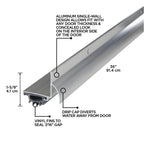 36 in. Aluminum L-Shape Screw-on Under Door Seal