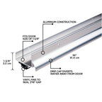 36 in. Aluminum U-Shape Screw-on Under Door Seal