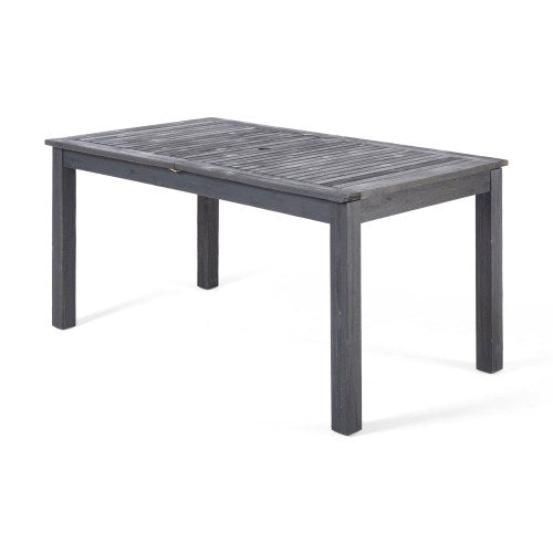 9-Piece Outdoor Dining Set, Extendable Acacia Wood Patio Table