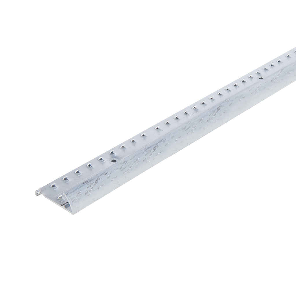 1-3/8 In. X 144 In. Aluminum Carpet Gripper w/ Teeth Hammered