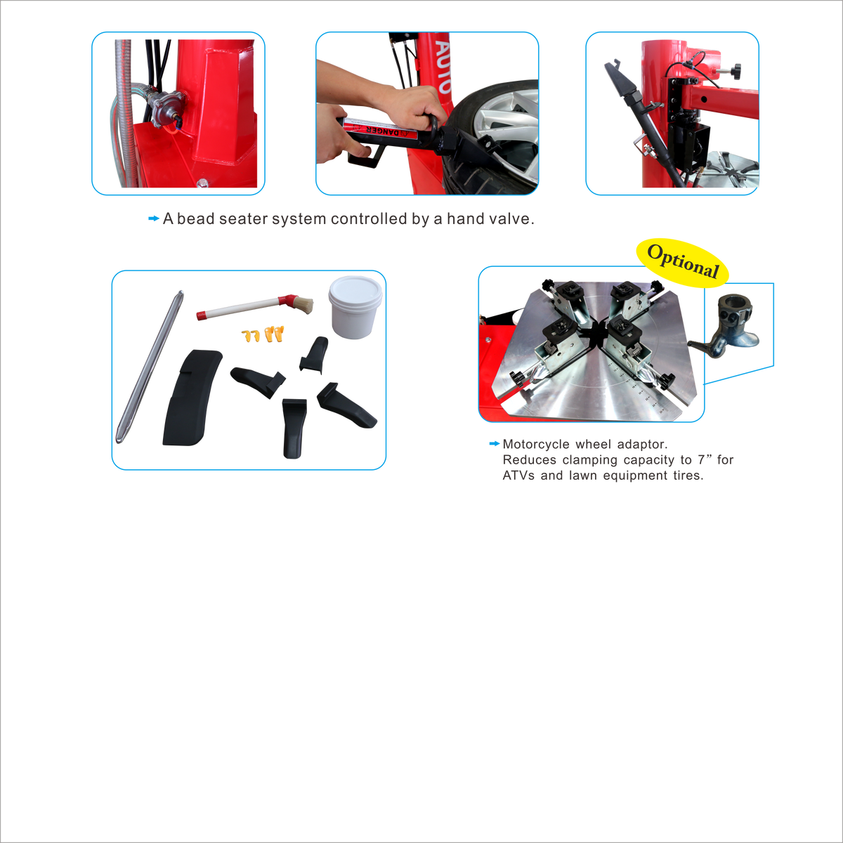 ACE Tire Changer & Wheel Balancer Combo – ATC-815 + ACB-E22