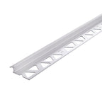3/8 in. x 96 in. Satin Clear Anodized Aluminum Tile to Carpet