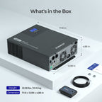 48V Premium Backup System – 50Ah Self-Heating LiFePO4 Battery & 3500W Pure Sine Wave Solar Inverter Charger