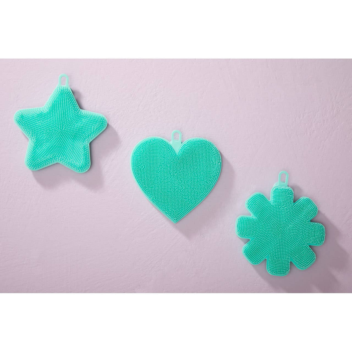 Zing Teal Silicone Dish Scrubbers