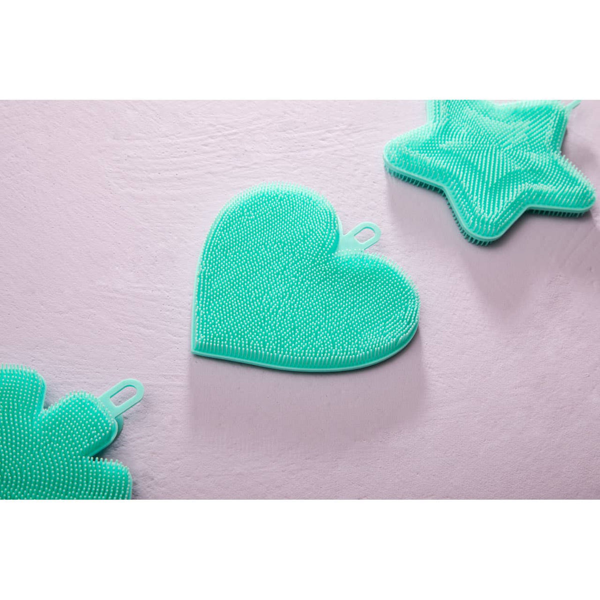 Zing Teal Silicone Dish Scrubbers