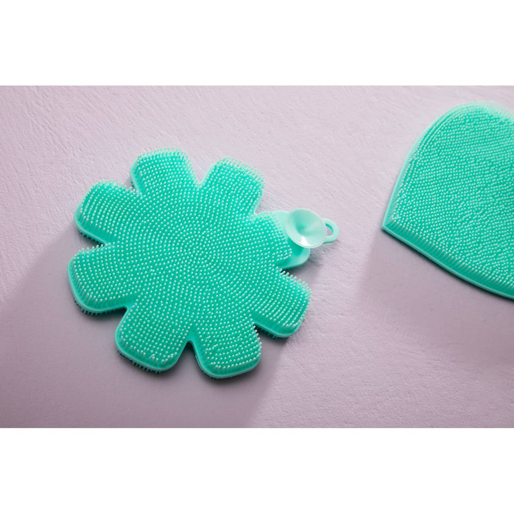 Zing Teal Silicone Dish Scrubbers