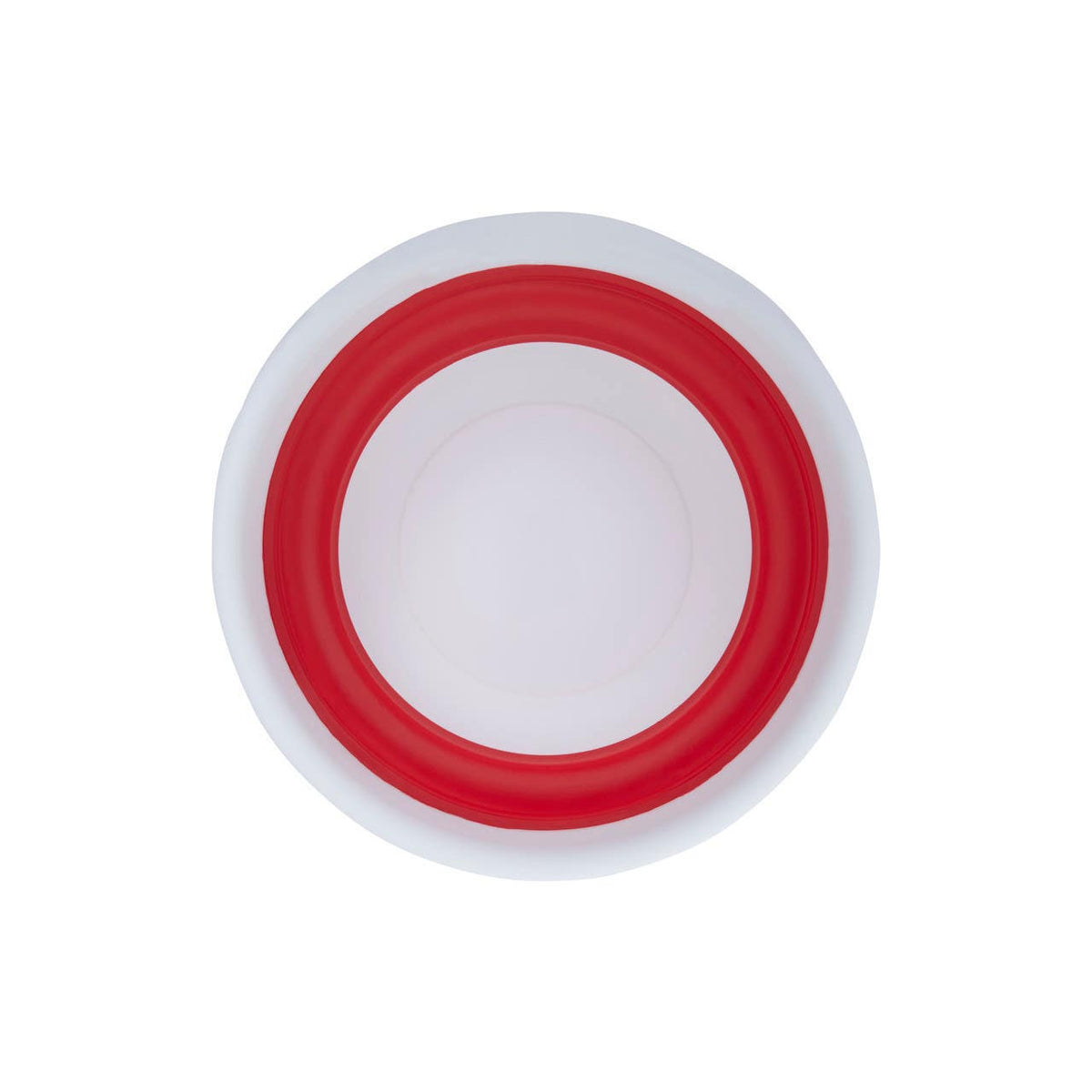 Umbria Collapsible Red White Round Washing Up Bowl
