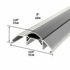 3-3/4 in. x 1-1/8 in. Aluminum and Vinyl Heavy-Duty High-Profile Threshold