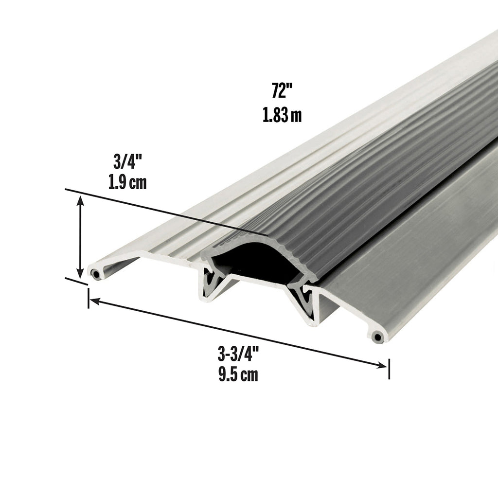 Aluminum and Vinyl Heavy-Duty Low-Profile Threshold