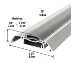 Adjustable Aluminum Low-profile Threshold with Vinyl Seal