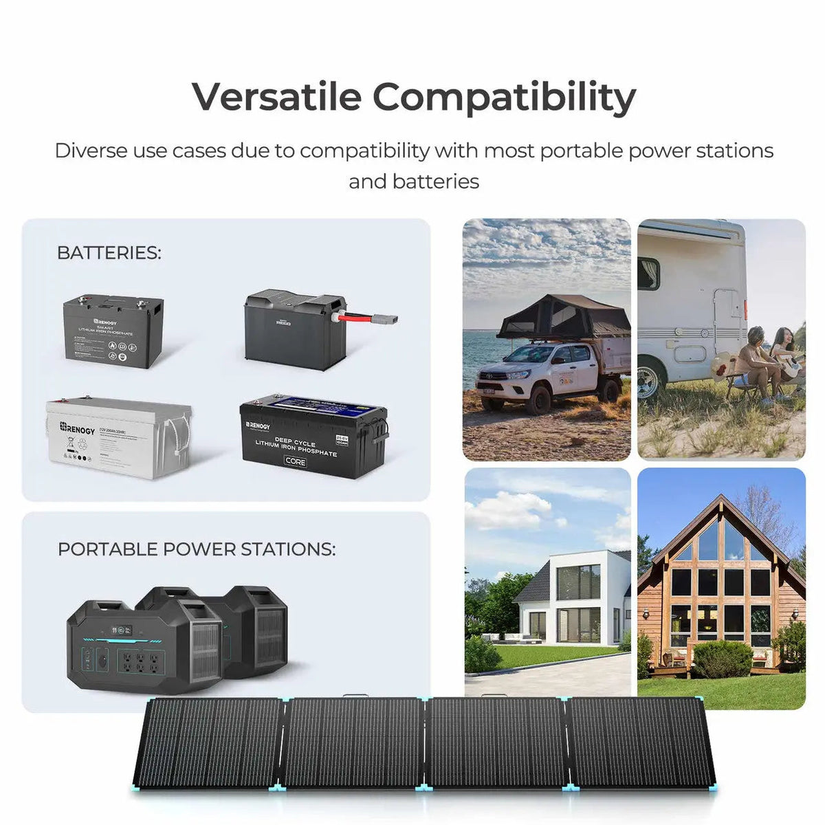 220/400W Lightweight Portable Solar Panel Suitcase
