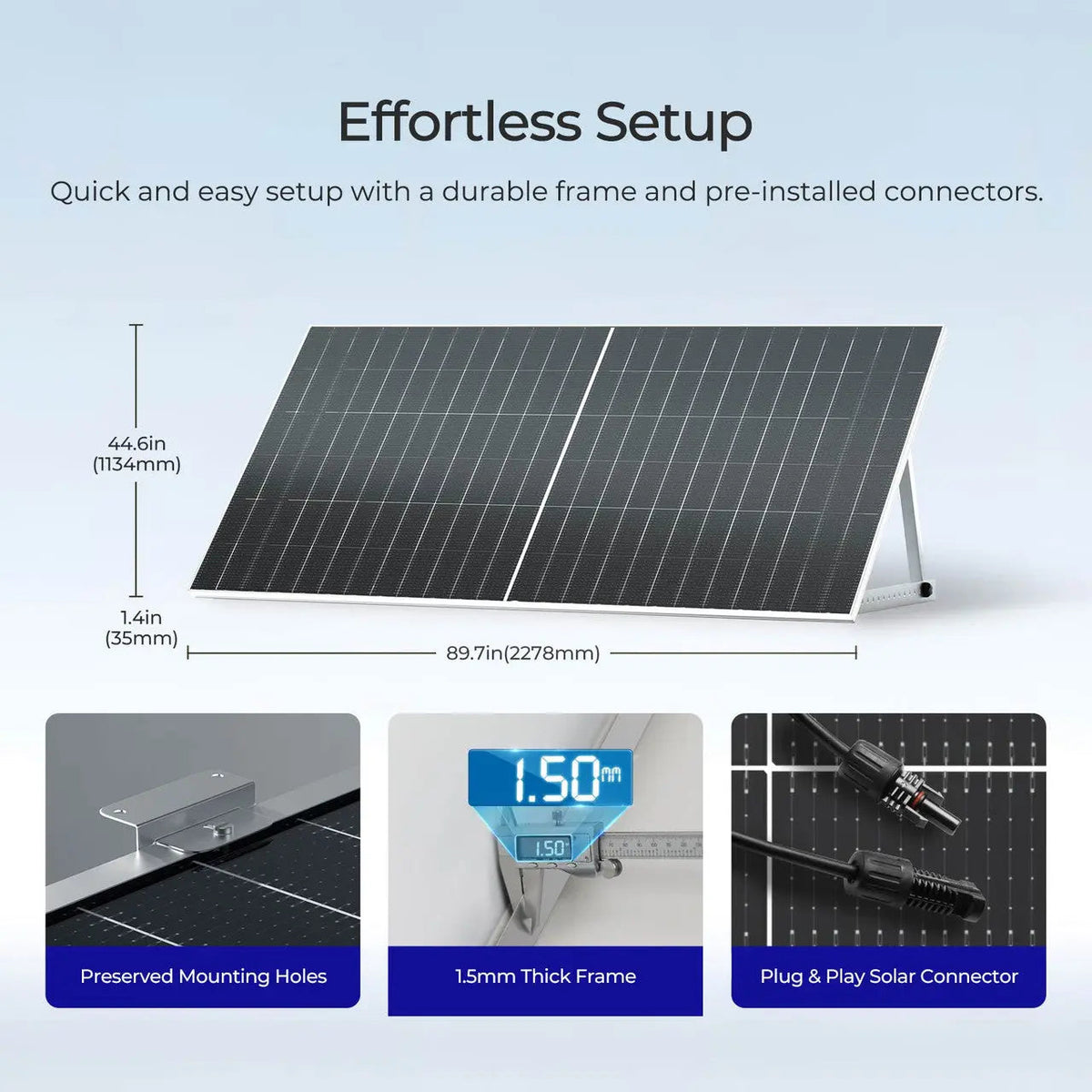 590W N-Type Bifacial Solar Panel (2-Pack)