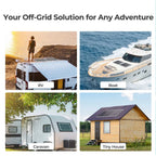 200W 12V Starter Solar Panel Kit