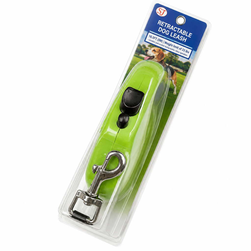 Retractable Dog Leash 5M 16.5FT Extendable Pet Lead – Choose Your Colour
