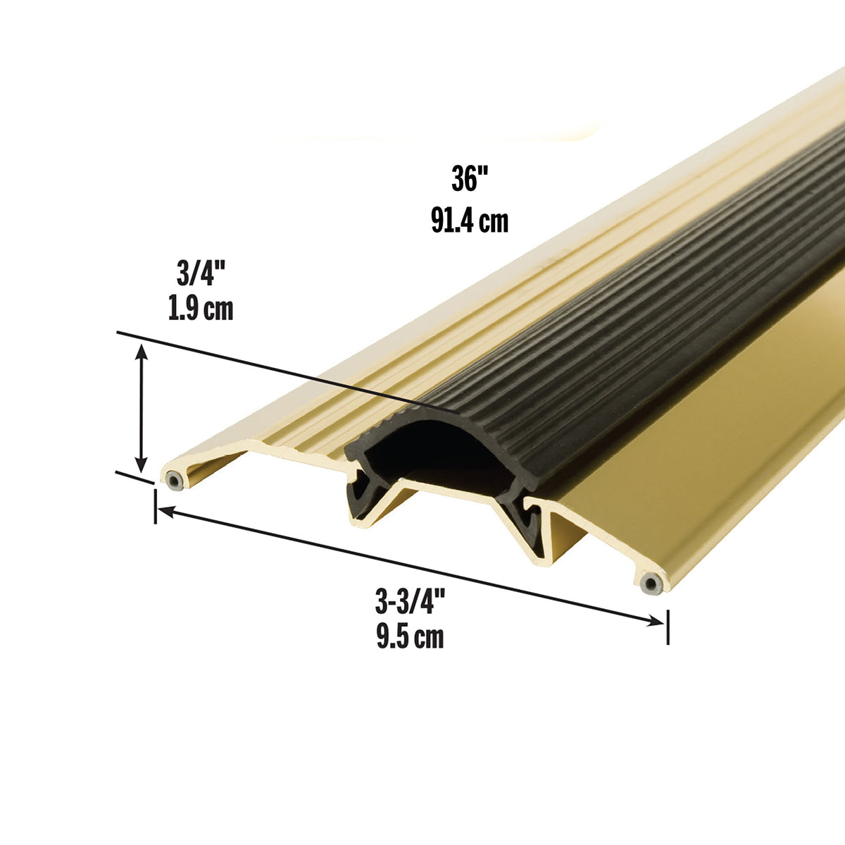Aluminum and Vinyl Heavy-Duty Low-Profile Threshold