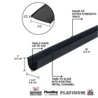 Extra-strength Vinyl PLATINUM™/FLEX ALLOY® Replacement Garage Door Bottom Seal