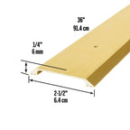 Aluminum Flat Profile Threshold for Interior Doorways