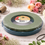 24cm Dry Floral Foam Wreath Ring 4cm Thick Plastic Base Artificial Flower Craft
