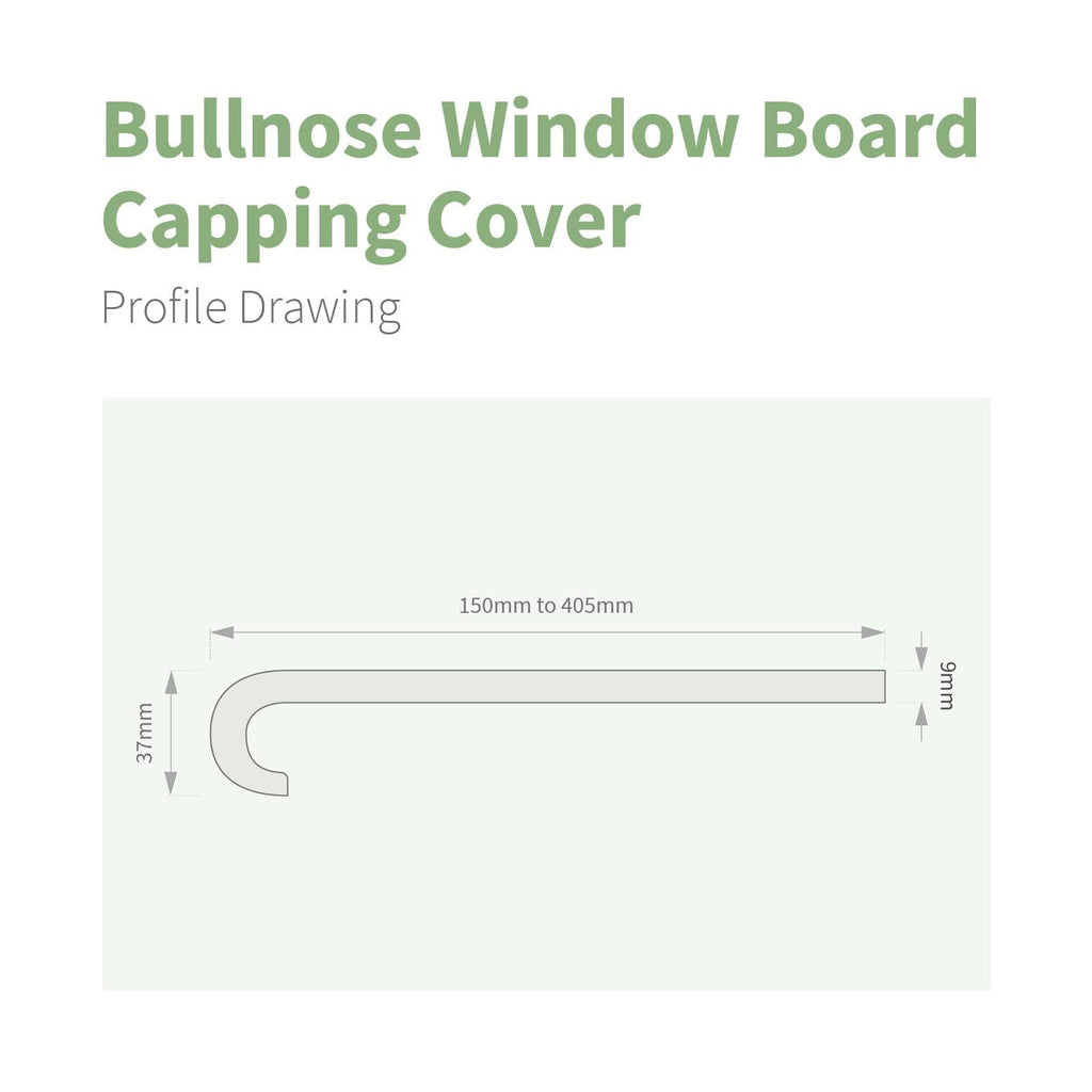 Bullnose Window Board Capping Cover (1.25m)