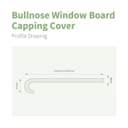 Bullnose Window Board Capping Cover (1.25m)