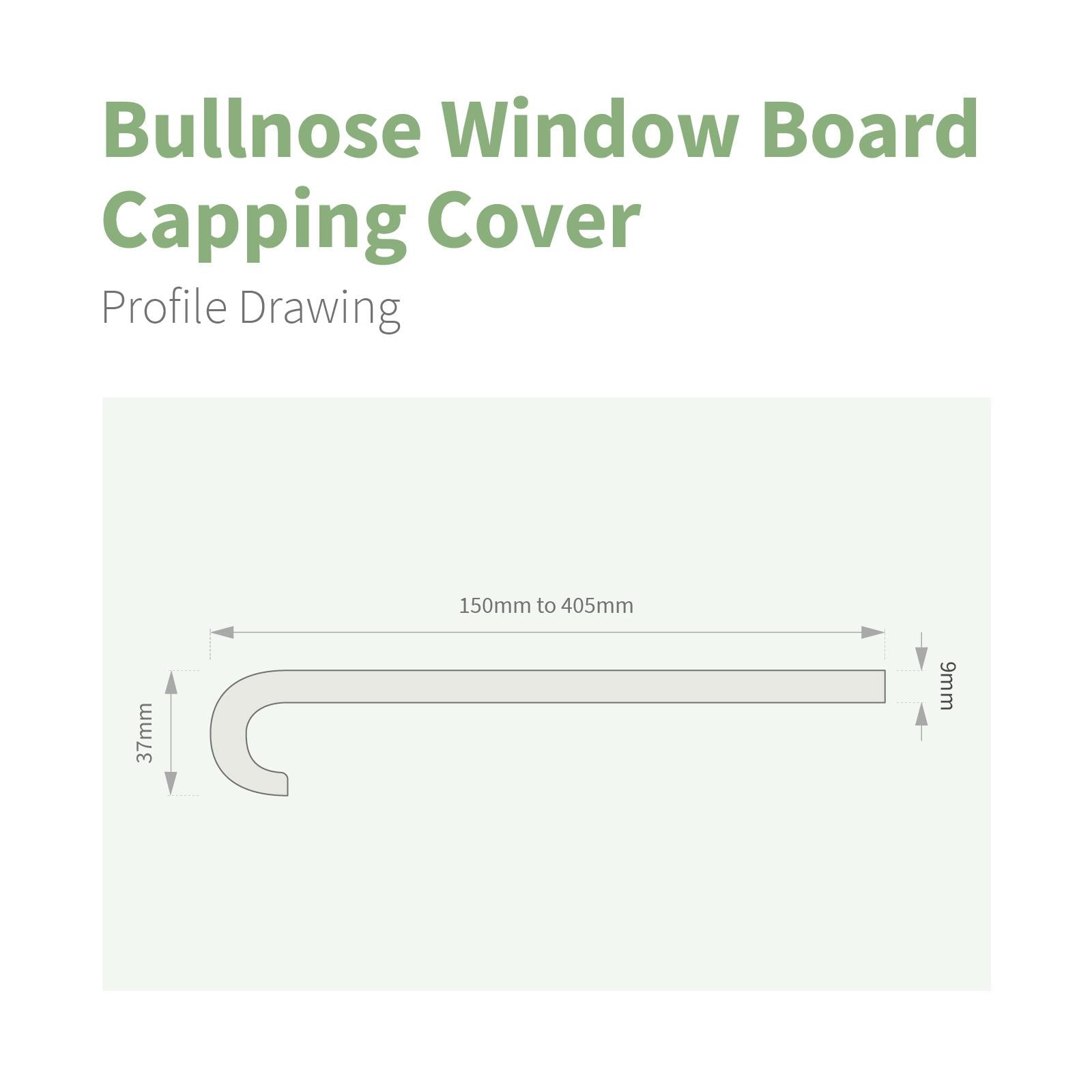 Bullnose Window Board Capping Cover (1.25m)