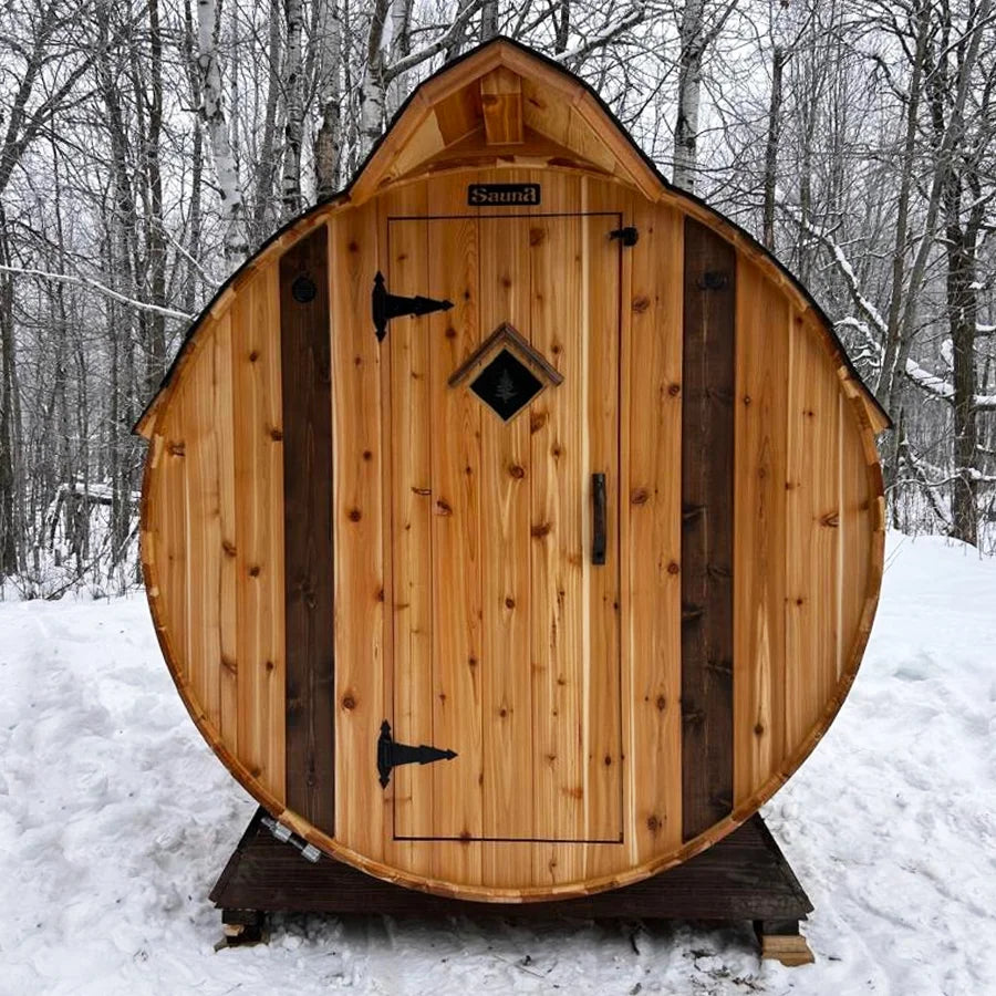 6 Person Cedar Barrel Sauna | 6′ x 8′