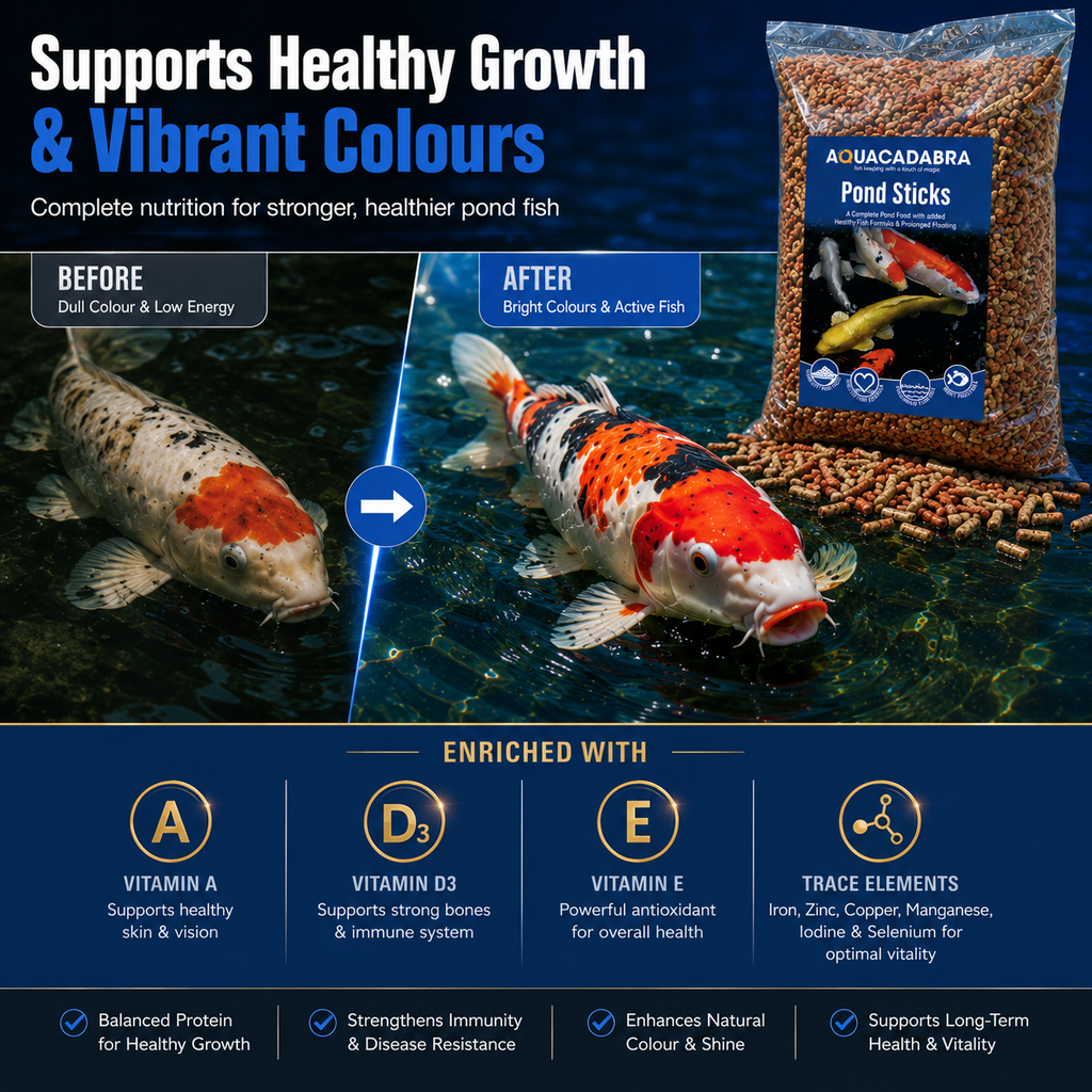 Aquacadabra Koi Goldfish Pond Sticks Fish Food