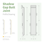 NatureClad Cladding Shadow Gap Butt Joint