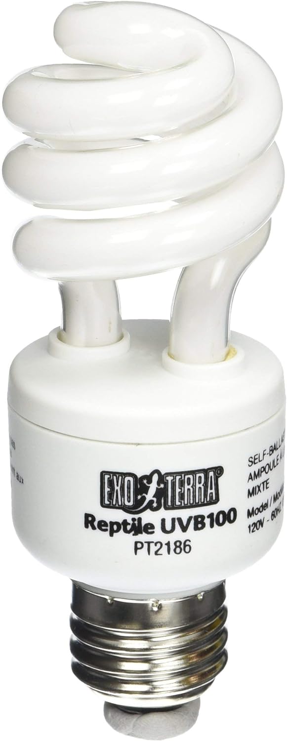 Exo Terra Reptile White UVB 100 Terrarium Bulb