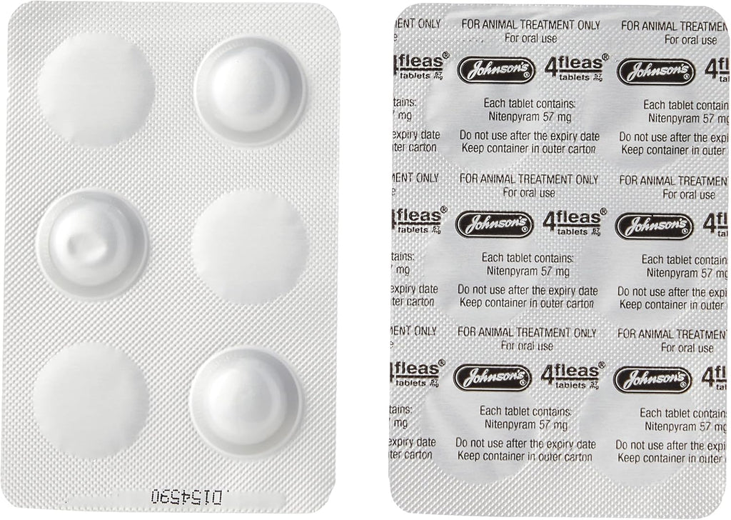 Johnsons Fast Acting 4Fleas Tablets for Dogs Small & Large Breeds