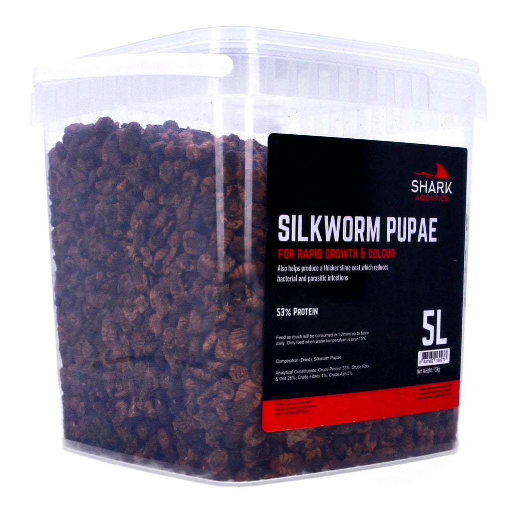 Shark Koi Pond Treats Silkworm Soldier Fly Dried Daphnia Insect Food for Fish