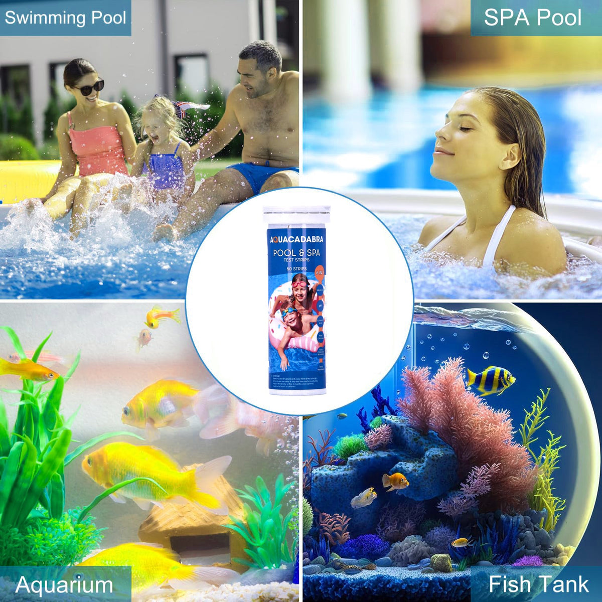 Aquacadabra Pool & Spa 6 in 1 Strips, 50 Strips