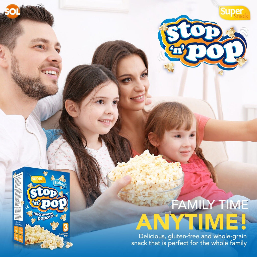 Microwave Popcorn Butter, Salted, Sweet Flavour | 15 Pack