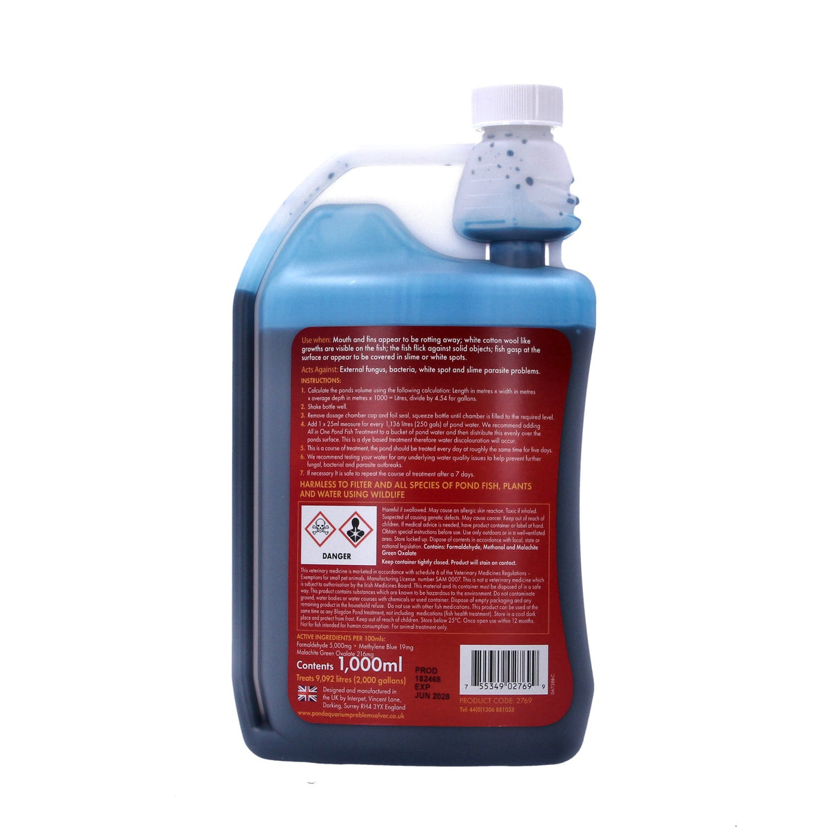 Blagdon All-in-One Pond Fish Treatment - 250ml/1L