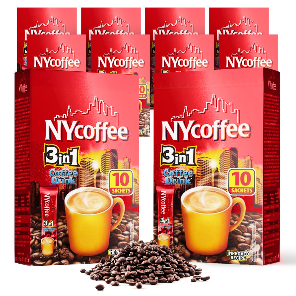 Instant Coffee Sachets 3 in 1 White with Sugar | Bulk Pack 100